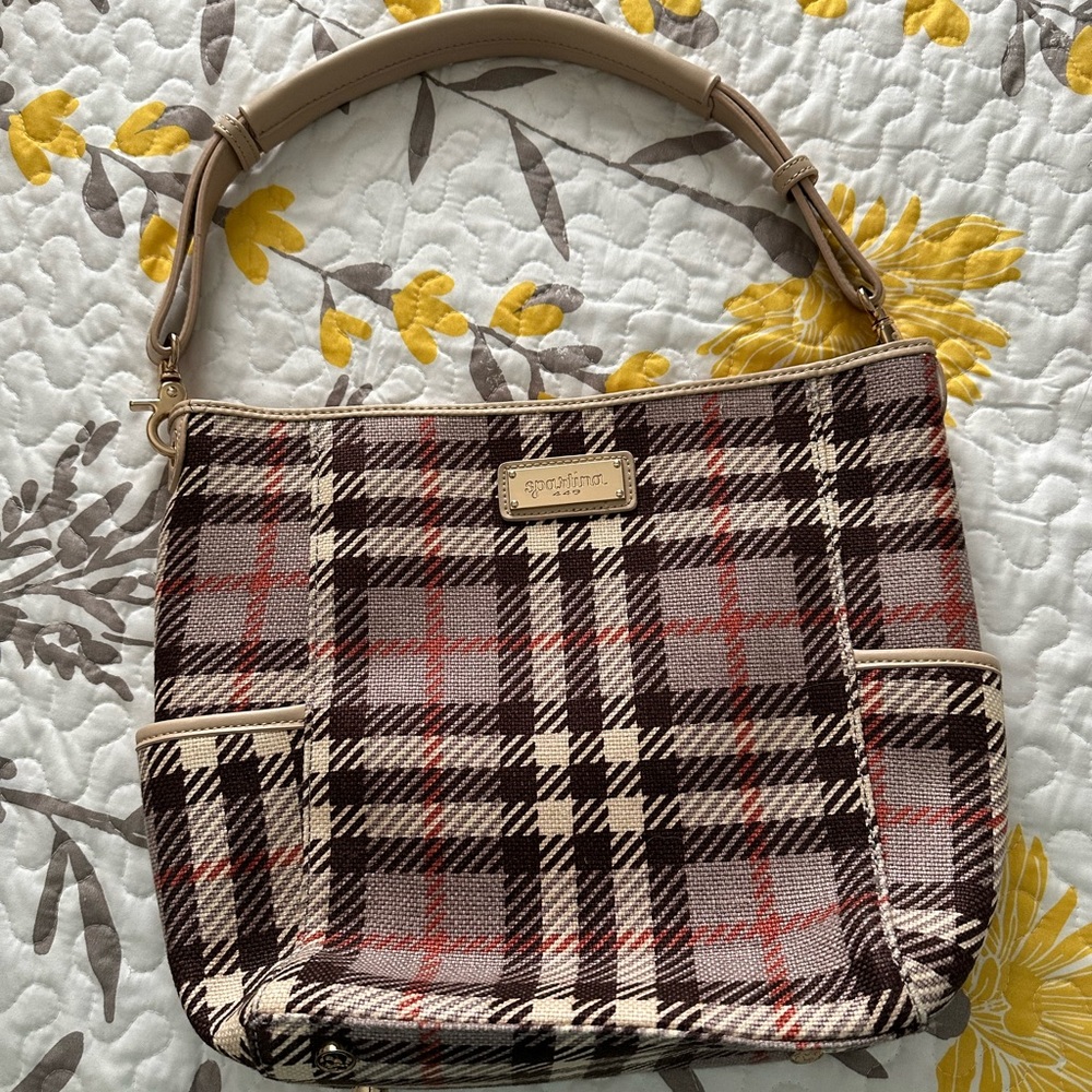 Spartina linen bucket bag